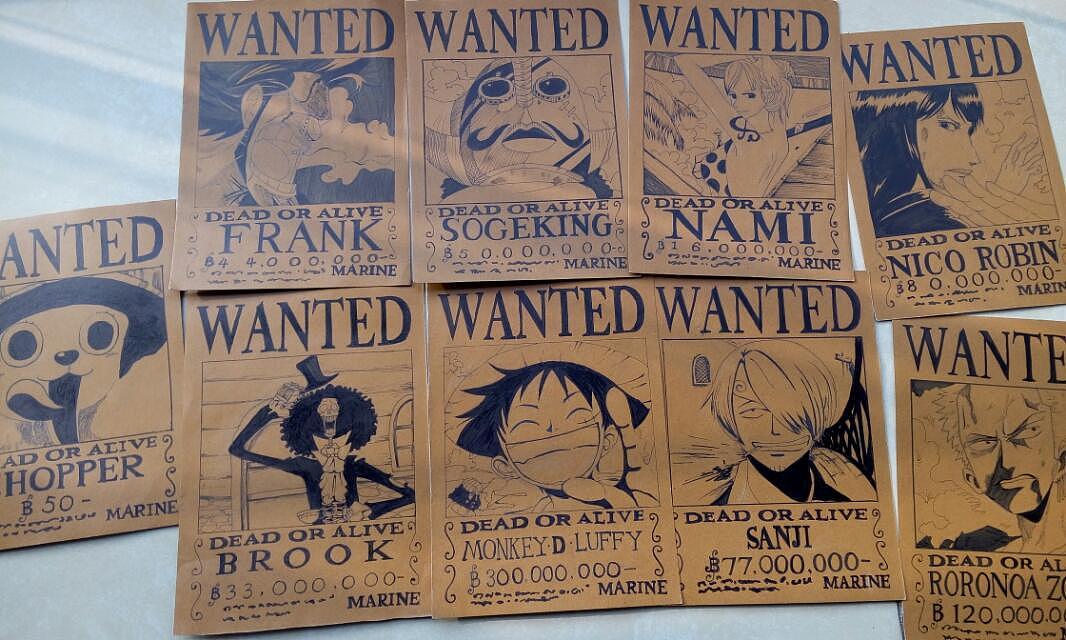 差不多画了一个月,全套通缉令~私人定制嚯嚯嚯