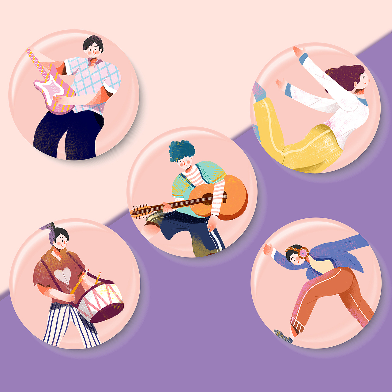 一场音乐show（图ZMTM0MjQ3Mzg4） - 商业插画 - 站酷设计师插画师拖把原创素材 - 站酷ZCOOL