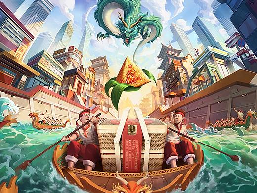 汤臣杰逊【五芳斋618活动页面作品分享】