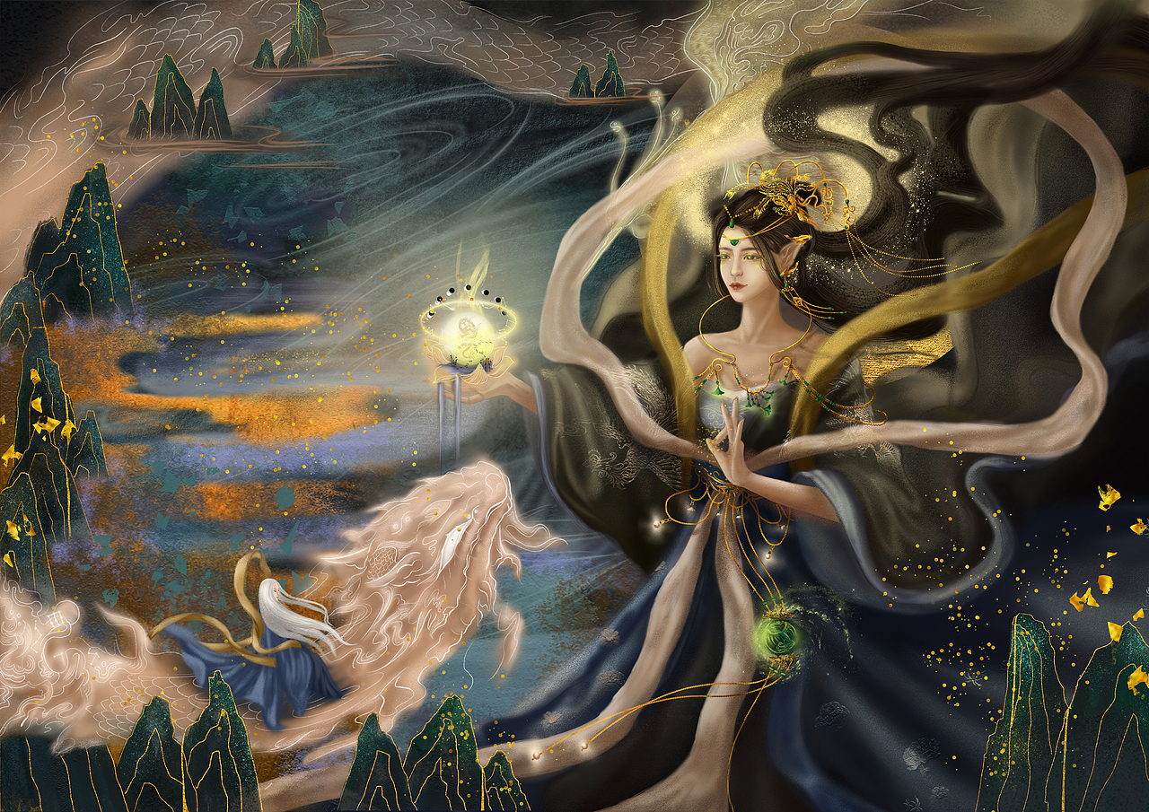 搜神记|插画|概念设定|画画的沉塘_原创作品-站酷zcool