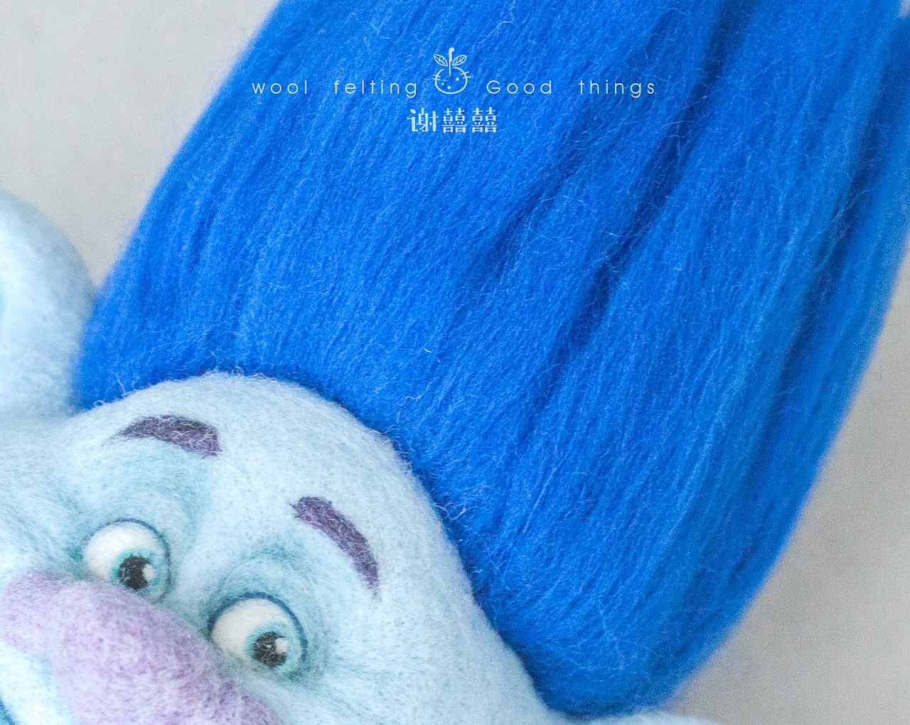 囍囍的羊毛毡 之 魔发精灵（图ZODc3NDU0MTY=） - 其他手工艺 - 站酷设计师谢囍囍原创素材 - 站酷ZCOOL