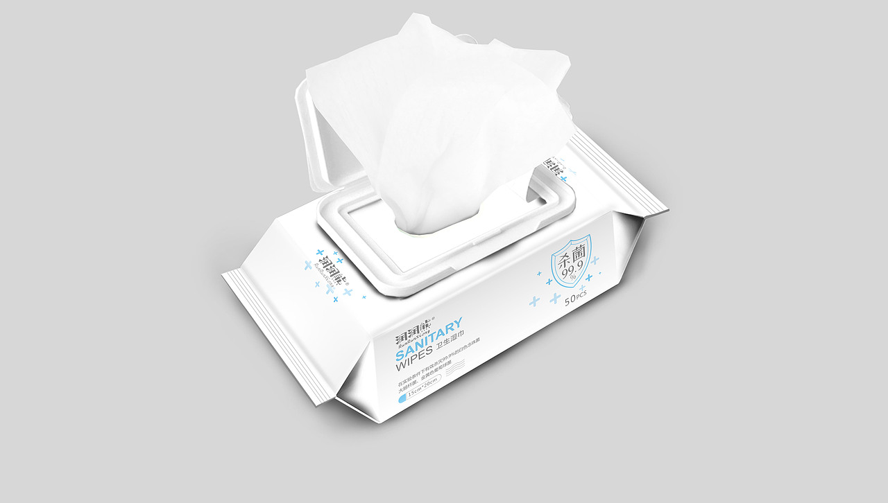 卫生湿巾包装设计（图ZMTk3NjMwODM2） - 包装 - 站酷设计师欢喜又何如原创素材 - 站酷ZCOOL