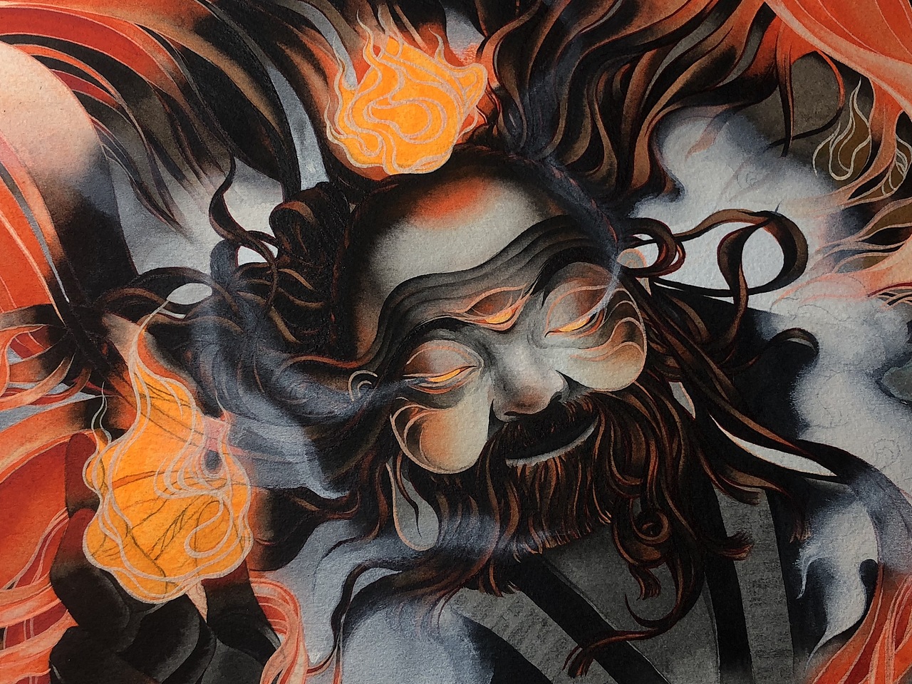 god of the kiln 窑神【童宾】(图ZMjI1NDYwOTM2) - 艺术插画 - 站酷设计师dearqqzhao原创素材 - 站酷ZCOOL