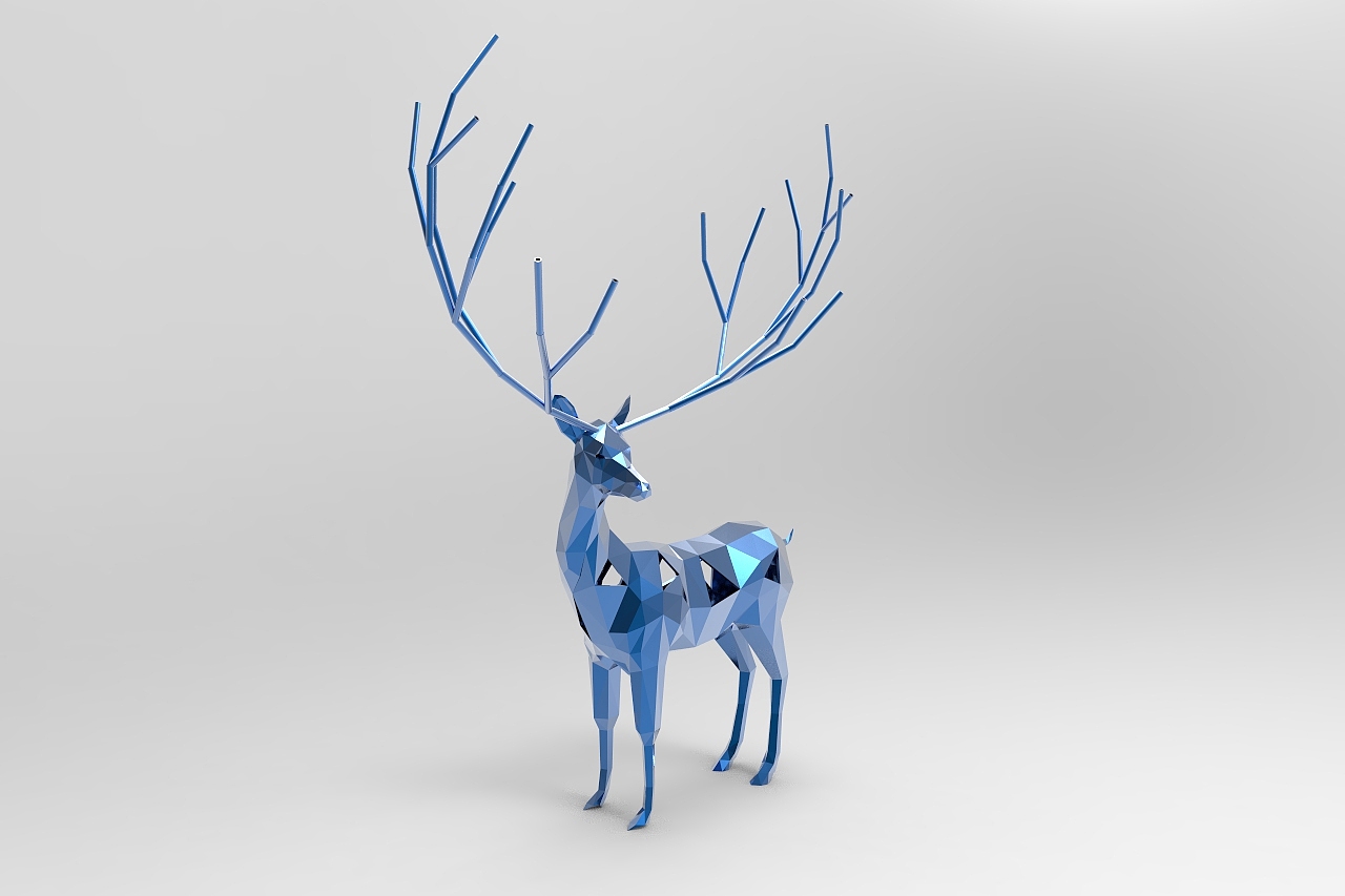 创意c4d模型麋鹿