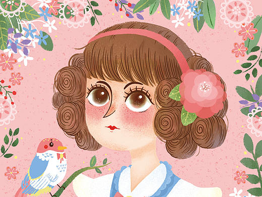 插画习作——可爱的女孩子们