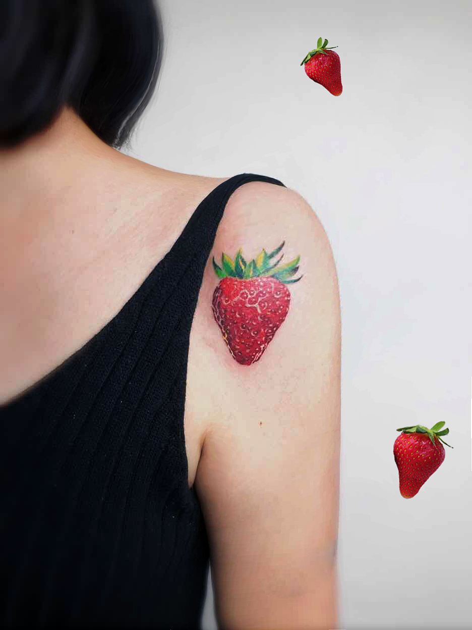 小清新纹身图/成都纹身/纹身团/卡通图案/纹身手稿