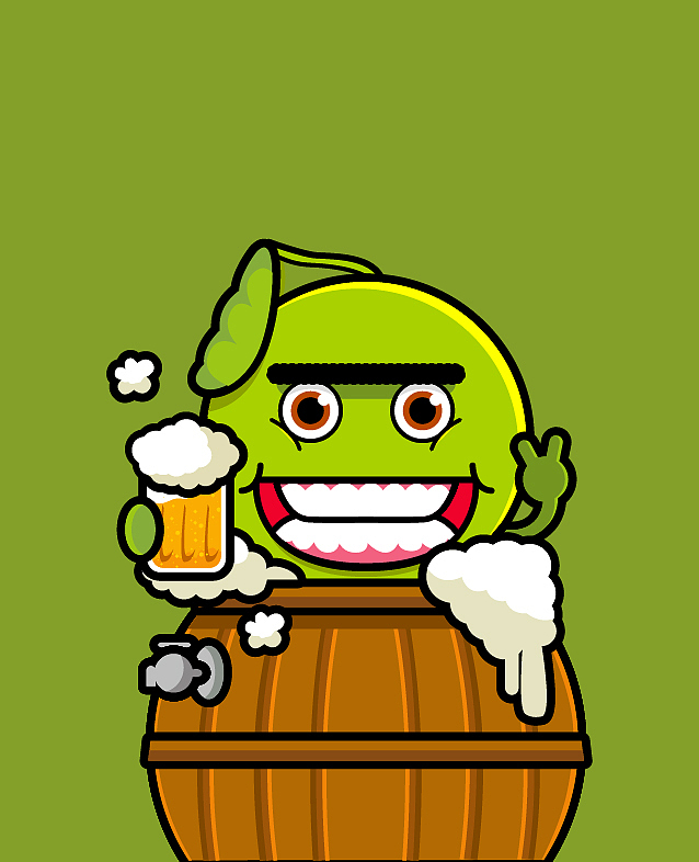 矢量卡通形象绝味毛豆卡通形象临摹