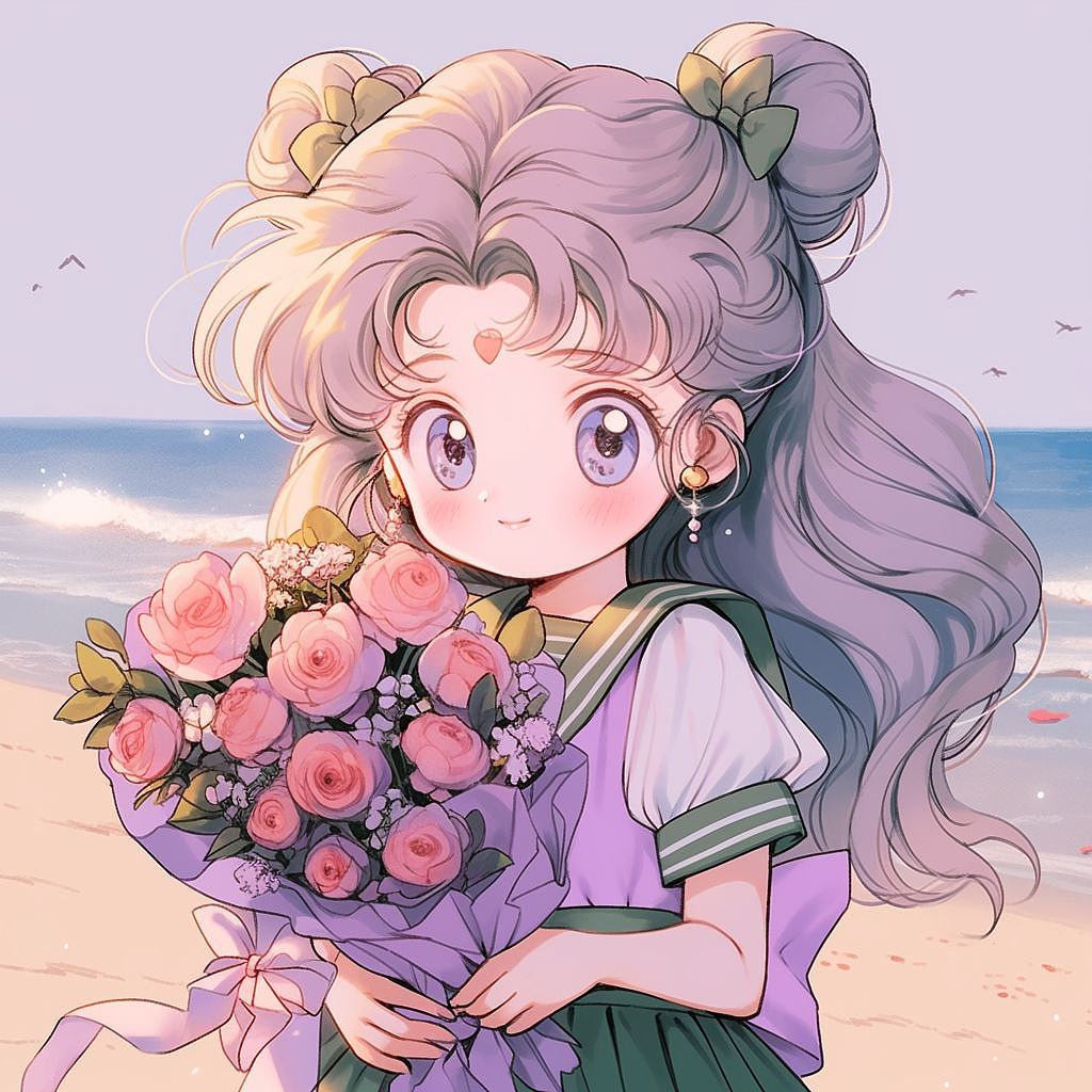 手捧花美少女（图ZMzQ3MDc2ODky） - AI作品 - 站酷设计师Z910522602原创素材 - 站酷ZCOOL