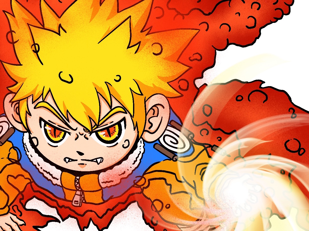Three-Tails' Appearance - Narutopedia, the Naruto Encyclopedia Wiki