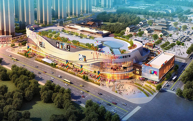 商业空间设计融入地域文化,宝鸡吾悦广场以全新姿态破茧成蝶