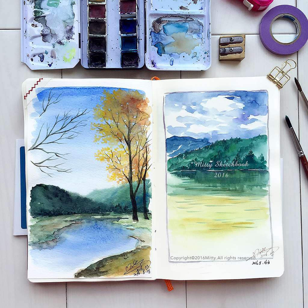 【米蒂速写本子】想来一场说走就走的旅行（图ZNTg0MjU4Mjg=） - 商业插画 - 站酷设计师Mitty_米蒂原创素材 - 站酷ZCOOL