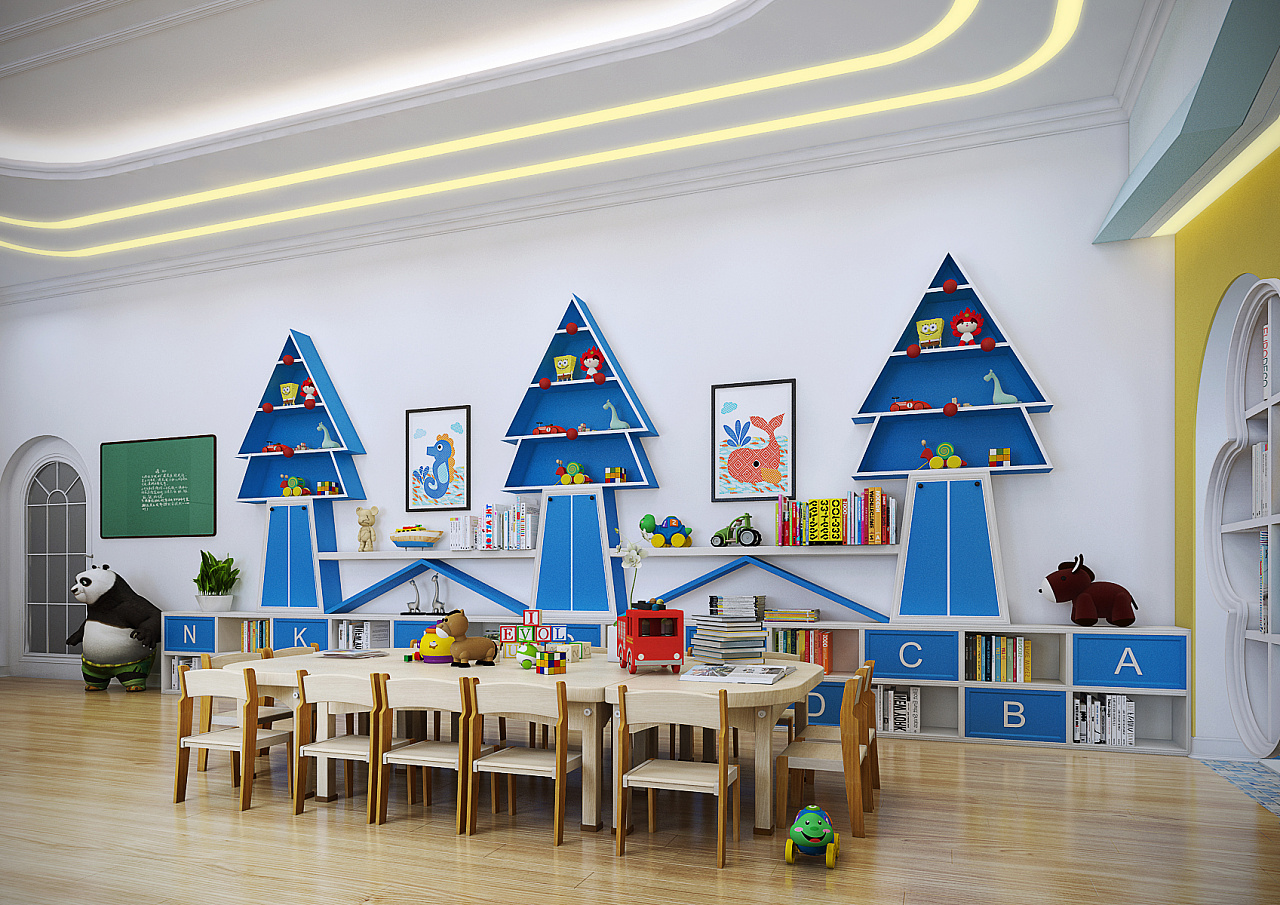 幼儿园墙面设计 色彩搭配建议_华德装饰设计