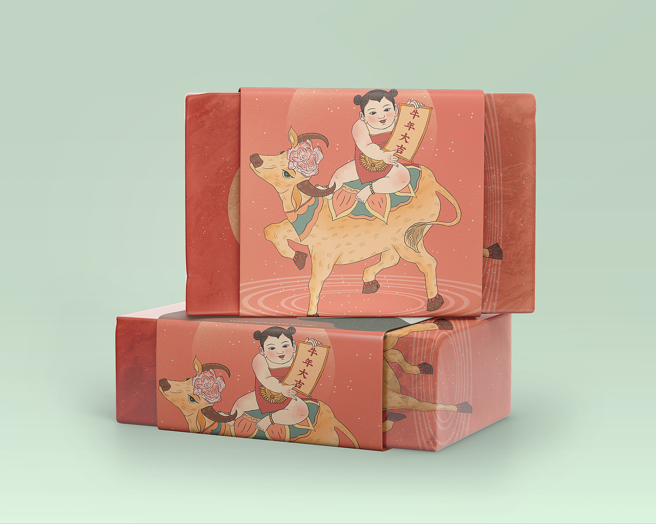 牛年大吉（图ZMjQwNjcxODA0） - 商业插画 - 站酷设计师画画的洛洛L原创素材 - 站酷ZCOOL