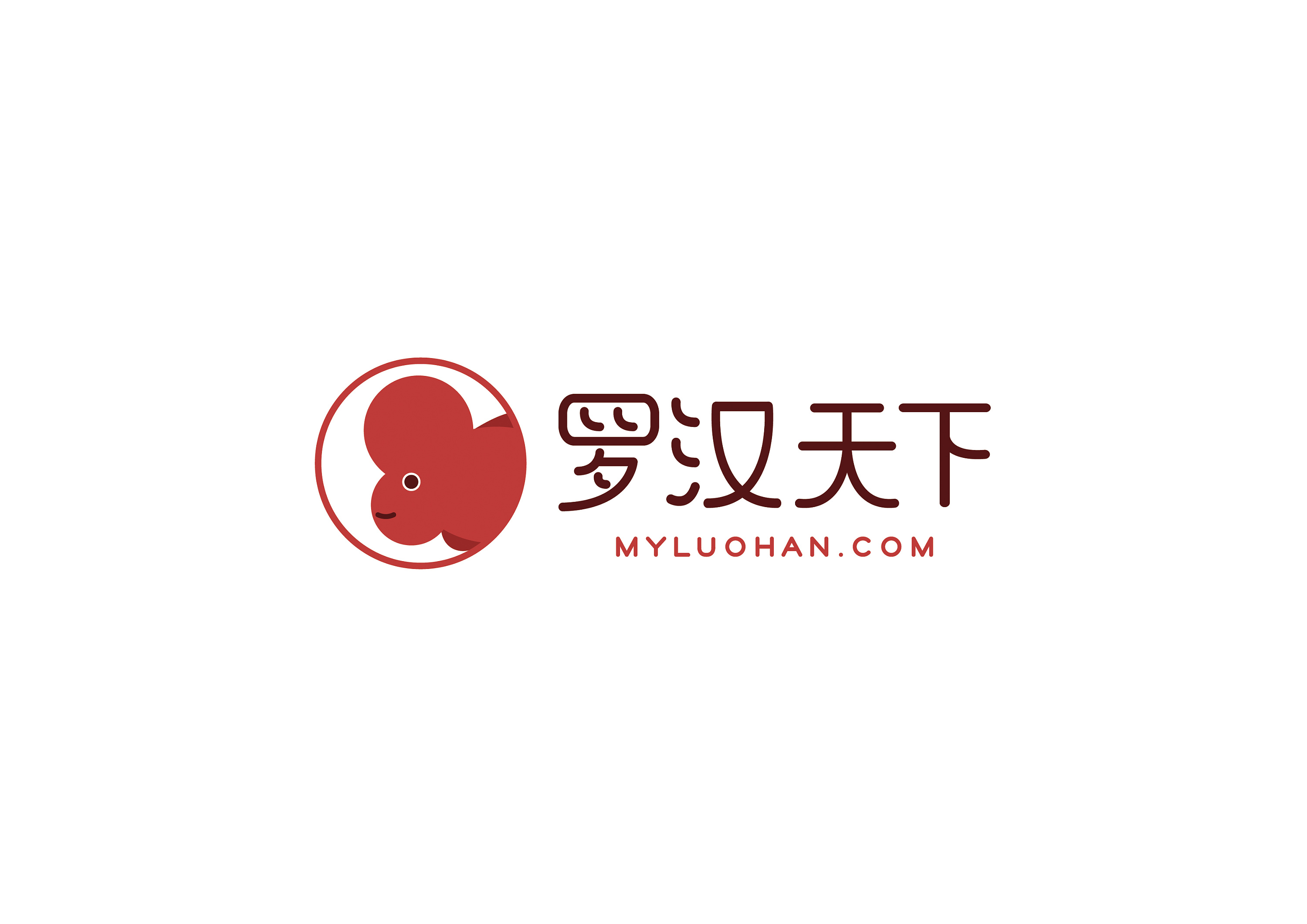 一个罗汉鱼网站logo