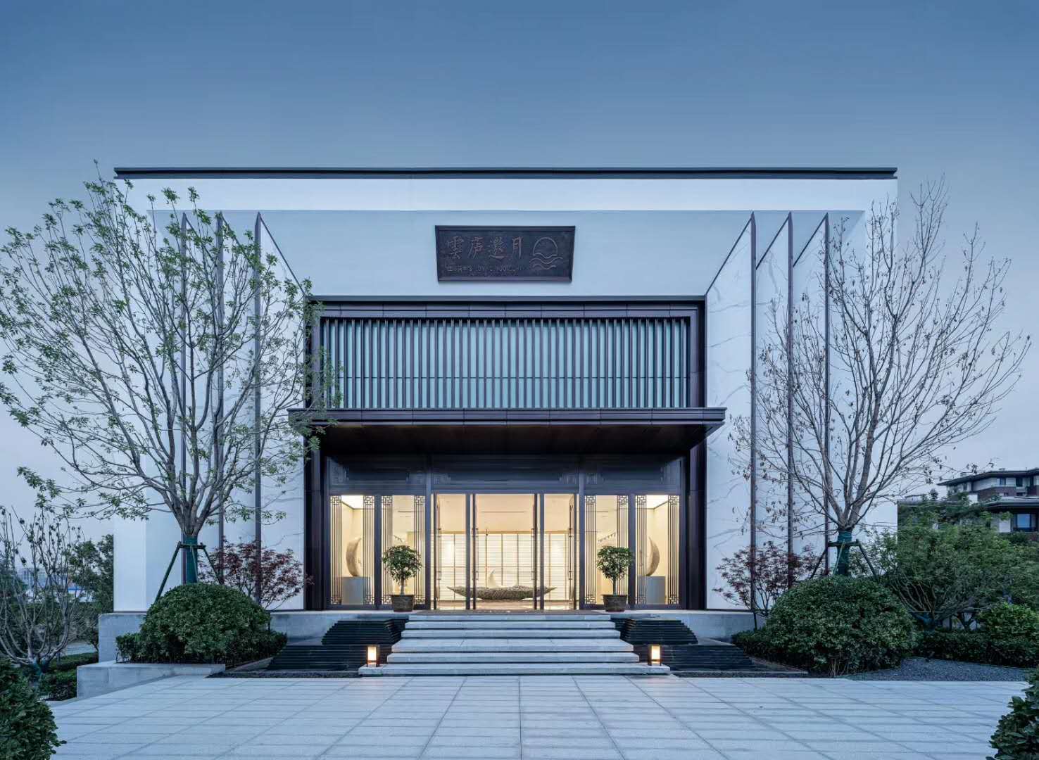 新中式门头效果图|空间|建筑设计|1992效果图汉堡 - 原创作品 - 站酷