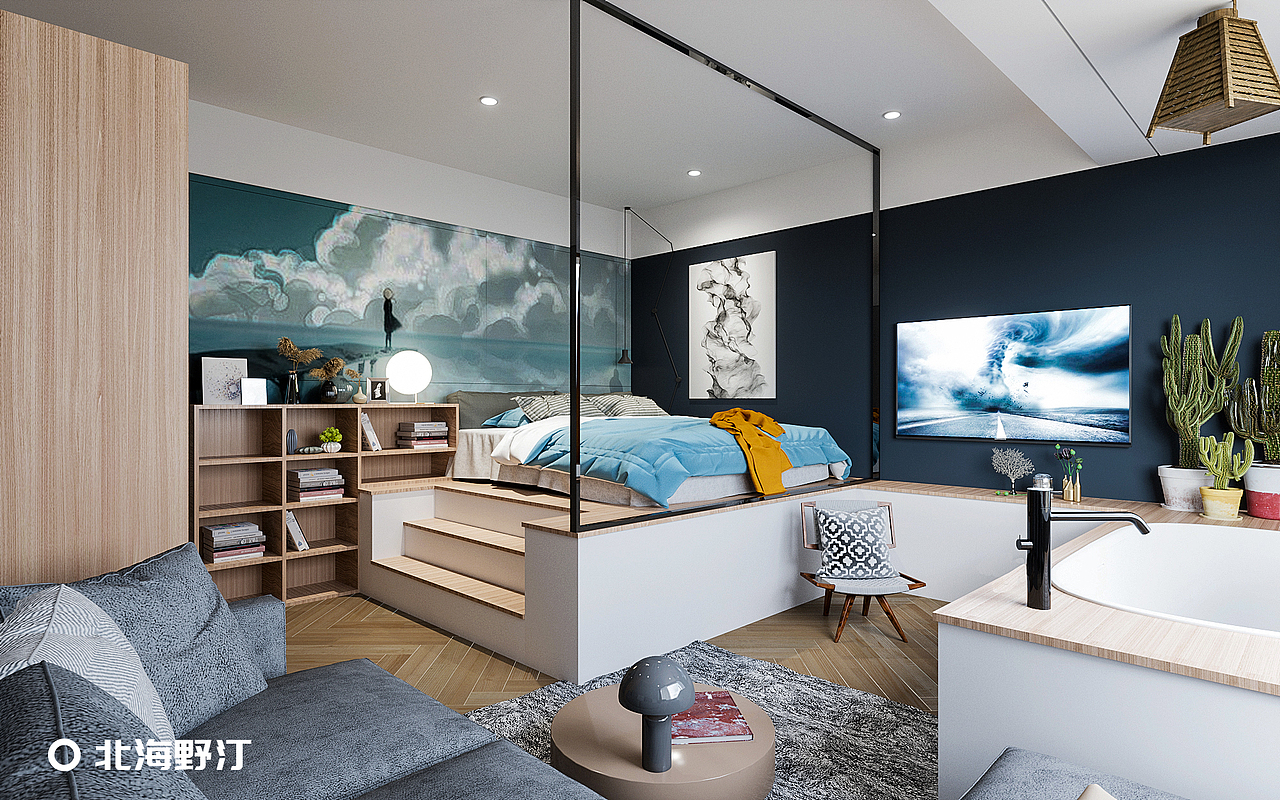 北海野汀精品酒店室内设计（毕业设计）（图ZMTU4NjE4MDQ4） - 家装设计 - 站酷设计师三巷嘿嘿原创素材 - 站酷ZCOOL