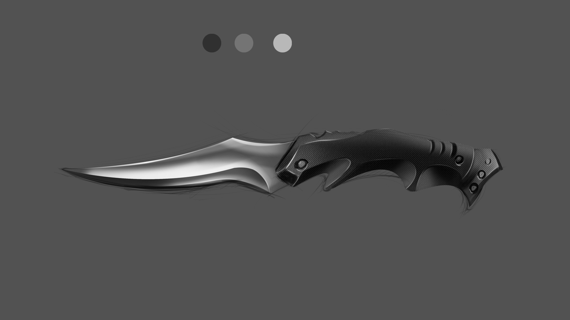 教程01:工业设计photoshop二维手绘渲染 01刀具练习