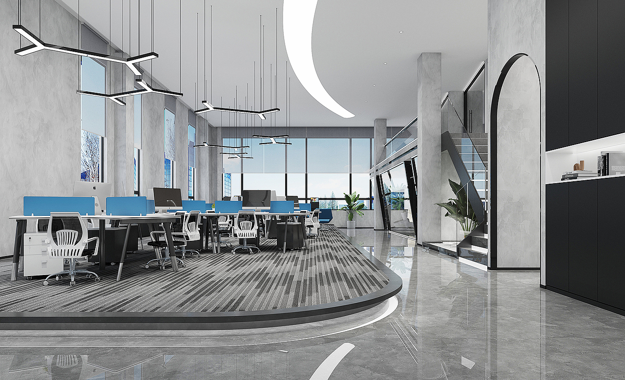 万虹电力-现代时尚办公空间