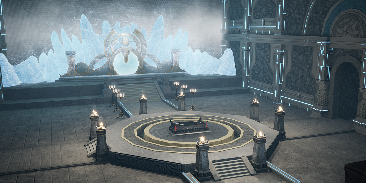 ue4场景_玄幻墓穴