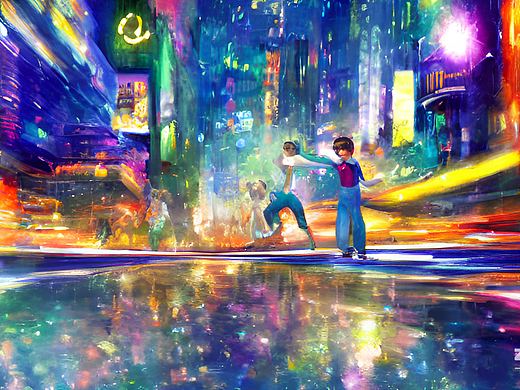 #AI创作实验室#光怪未来城市