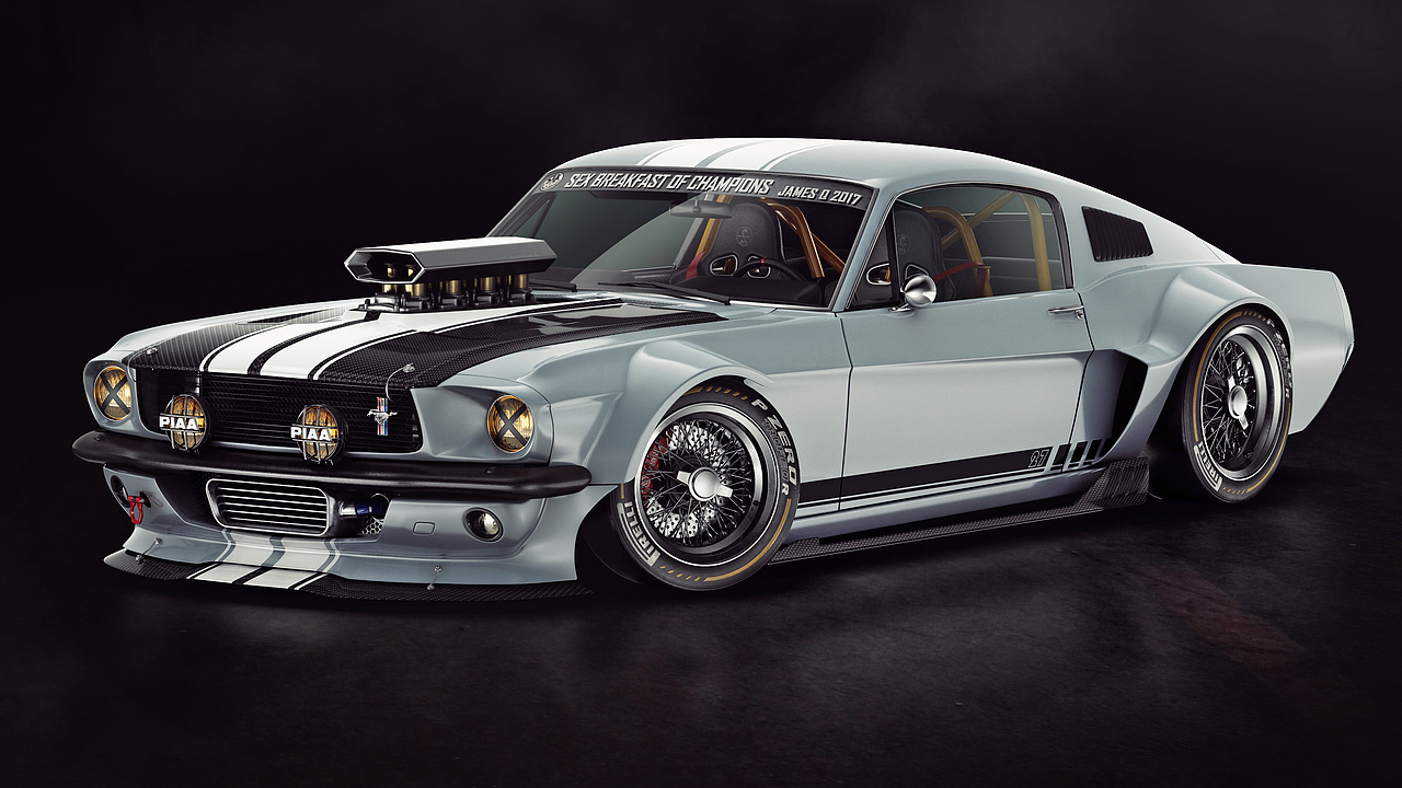 FORD Mustang 1965（图ZOTgzNjM1Mjg=） - 机械/交通 - 站酷设计师James_Q原创素材 - 站酷ZCOOL