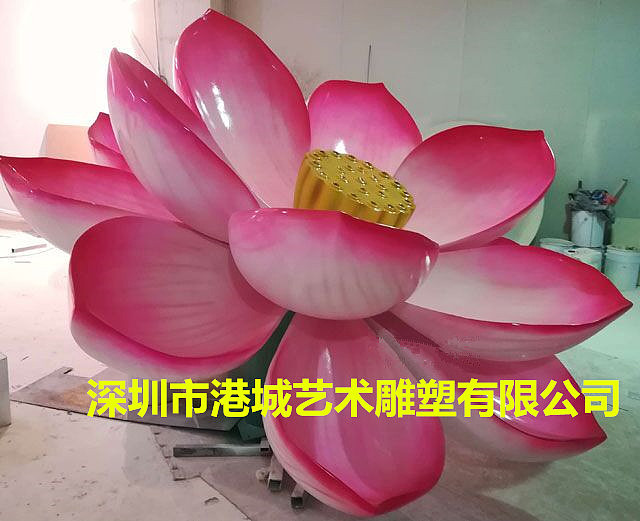 仿真植物玻璃钢荷花雕塑是地标性“建筑”（图ZMTc2NzMyMjY0） - 雕塑 - 站酷设计师港城雕塑原创素材 - 站酷ZCOOL