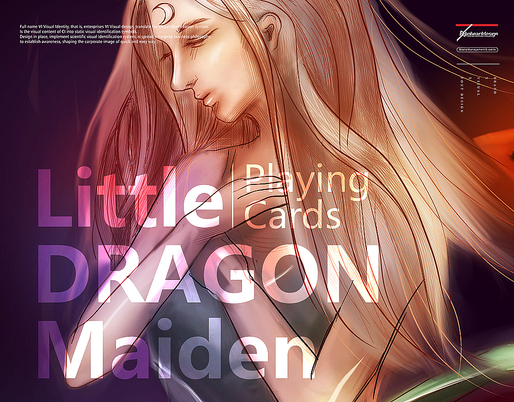 小龙女塔罗牌插画案例展示因心设计