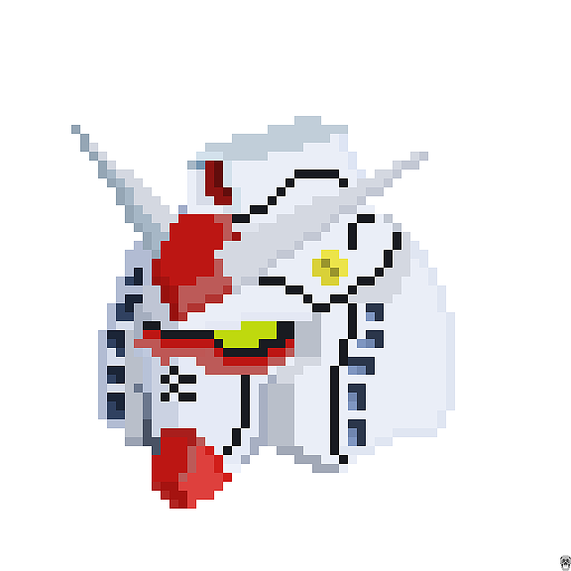 像素画高达头像