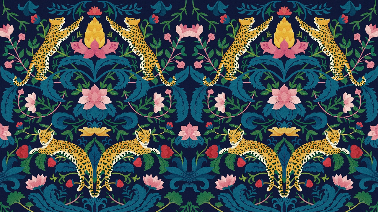 威廉莫里斯-花卉墙纸习作|插画|艺术插画|萝卜刀 - 临摹作品 - 站酷 (