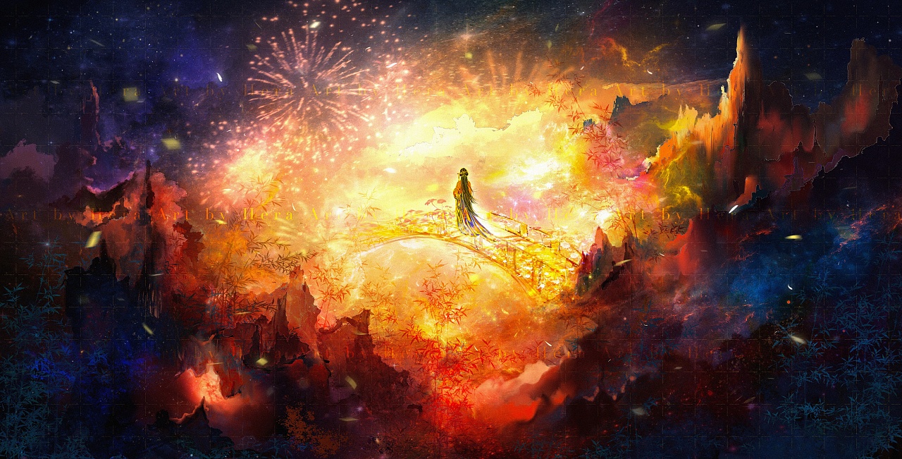 原创古风插画|《烟花冷》