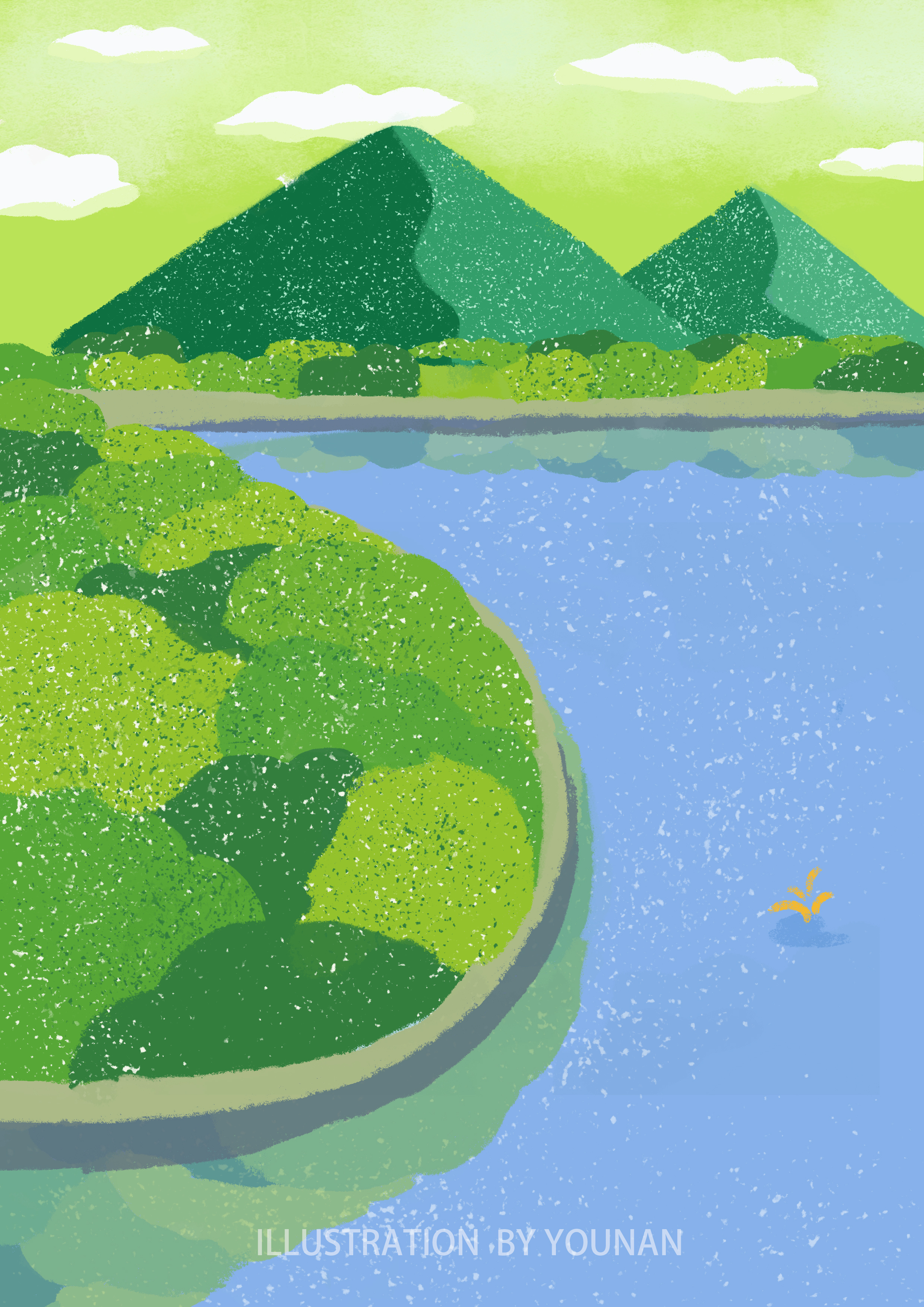 夏季|插画|插画习作|younanw - 原创作品 - 站酷 (zcool)