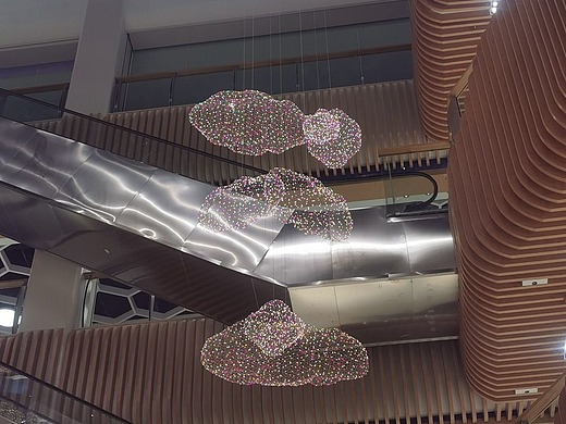 浙江商场云朵吊灯 商业装饰吊灯 铭星中庭吊灯批发