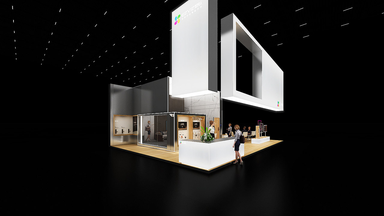 EZVIZ 萤石展台设计（图ZMTkzOTY1OTUy） - 其他三维 - 站酷设计师HiveFundesign原创素材 - 站酷ZCOOL