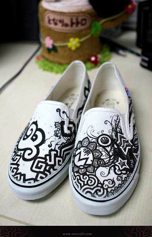 鞋面涂鸦|插画|插画习作|ooccult - 原创作品 - 站酷 (zcool)