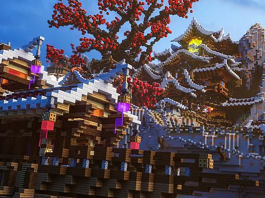 Minecraft - C4D渲染作品 <古风>