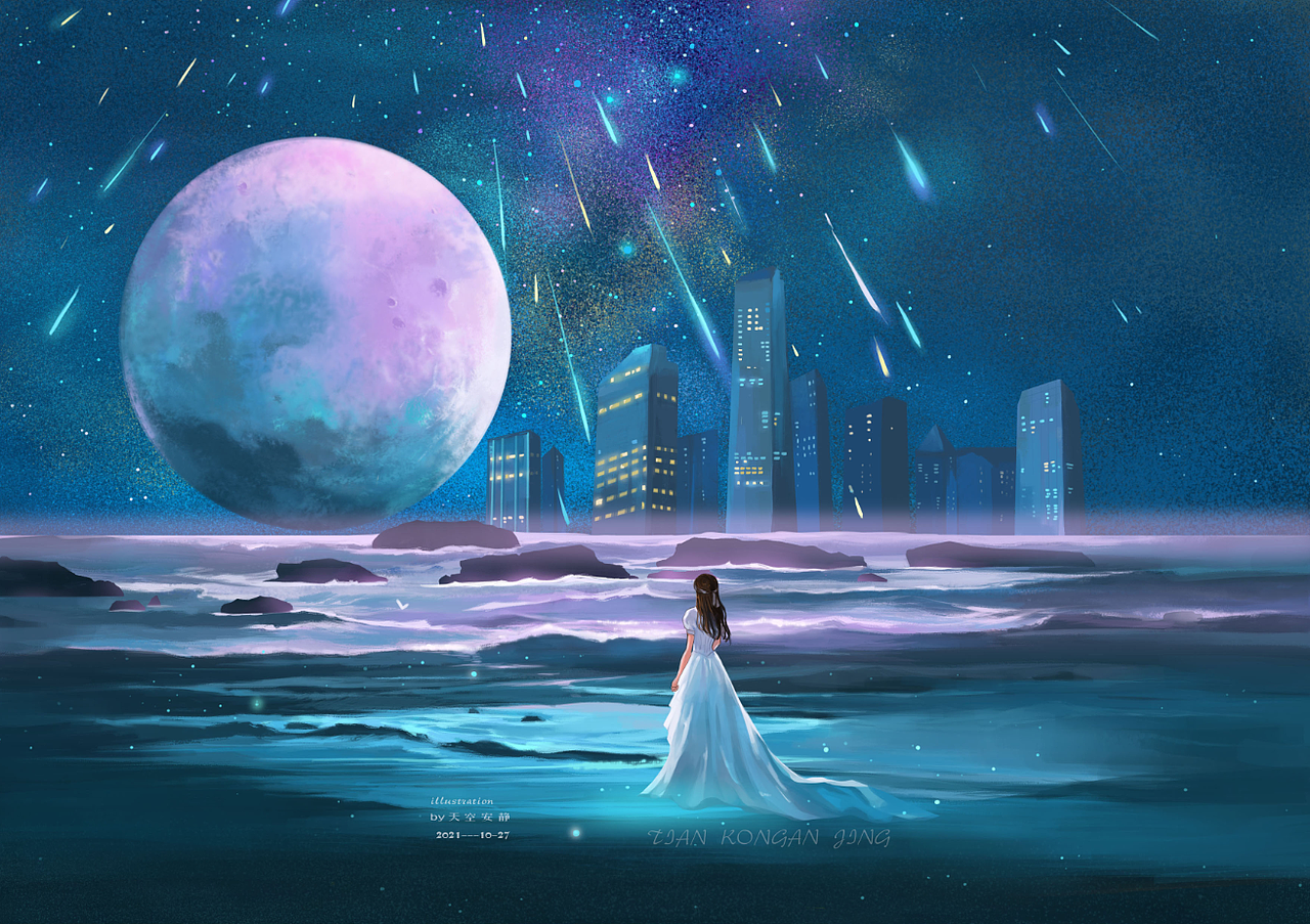 2021年绘画总结（图ZMjg4MTUzMzUy） - 商业插画 - 站酷设计师天空安靜原创素材 - 站酷ZCOOL