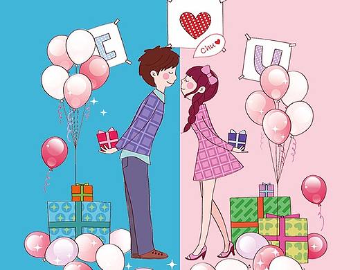 七夕海報（個人主頁-ZMjgyNzI4Njg=） - 海報 - 站酷設(shè)計師西瓜小姐的府邸原創(chuàng)素材 - 站酷ZCOOL