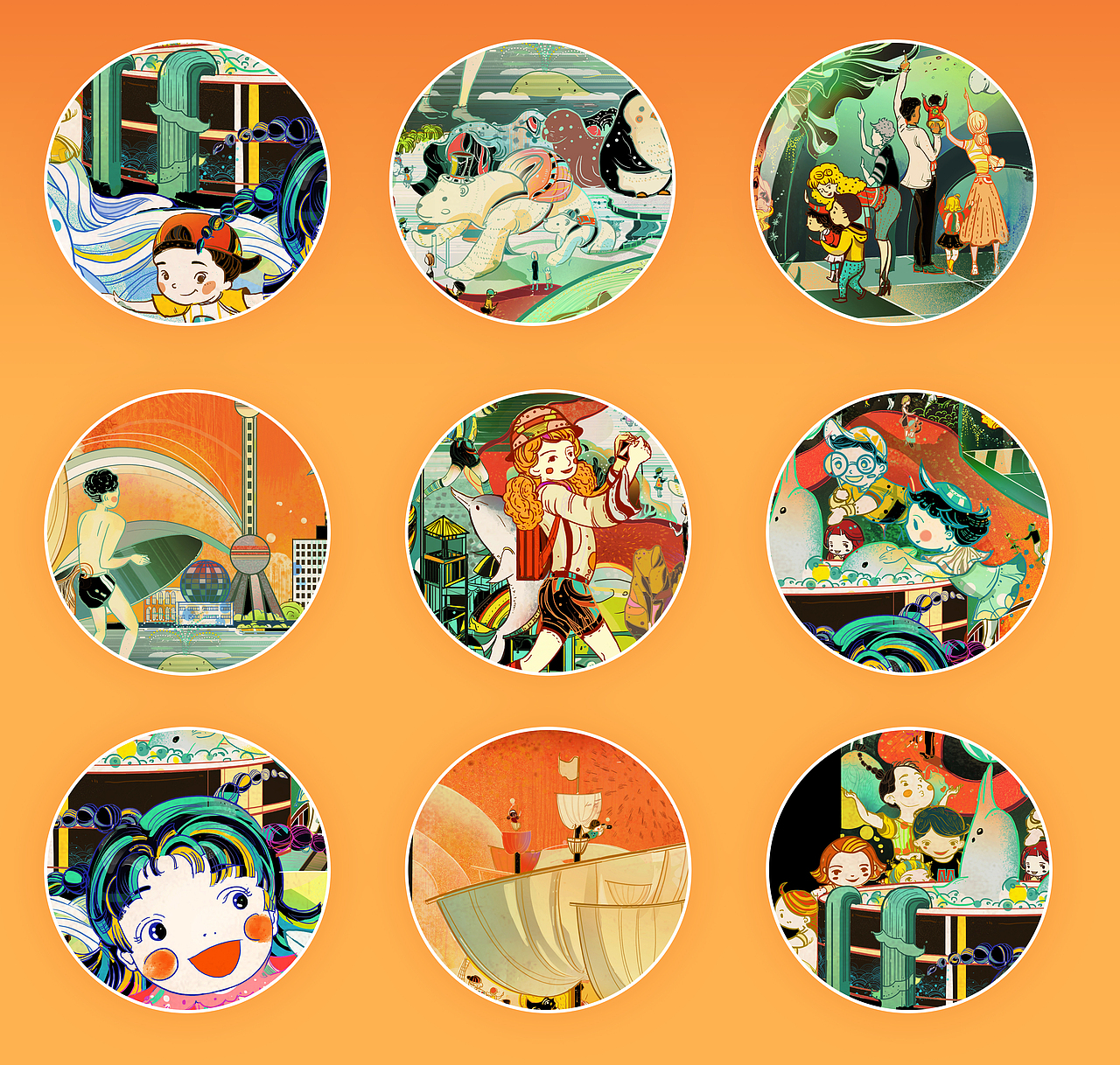 快乐的海洋公园 系列创作(图ZMjQ2MDg0MDQ0) - 创作习作 - 站酷设计师乘川原创素材 - 站酷ZCOOL