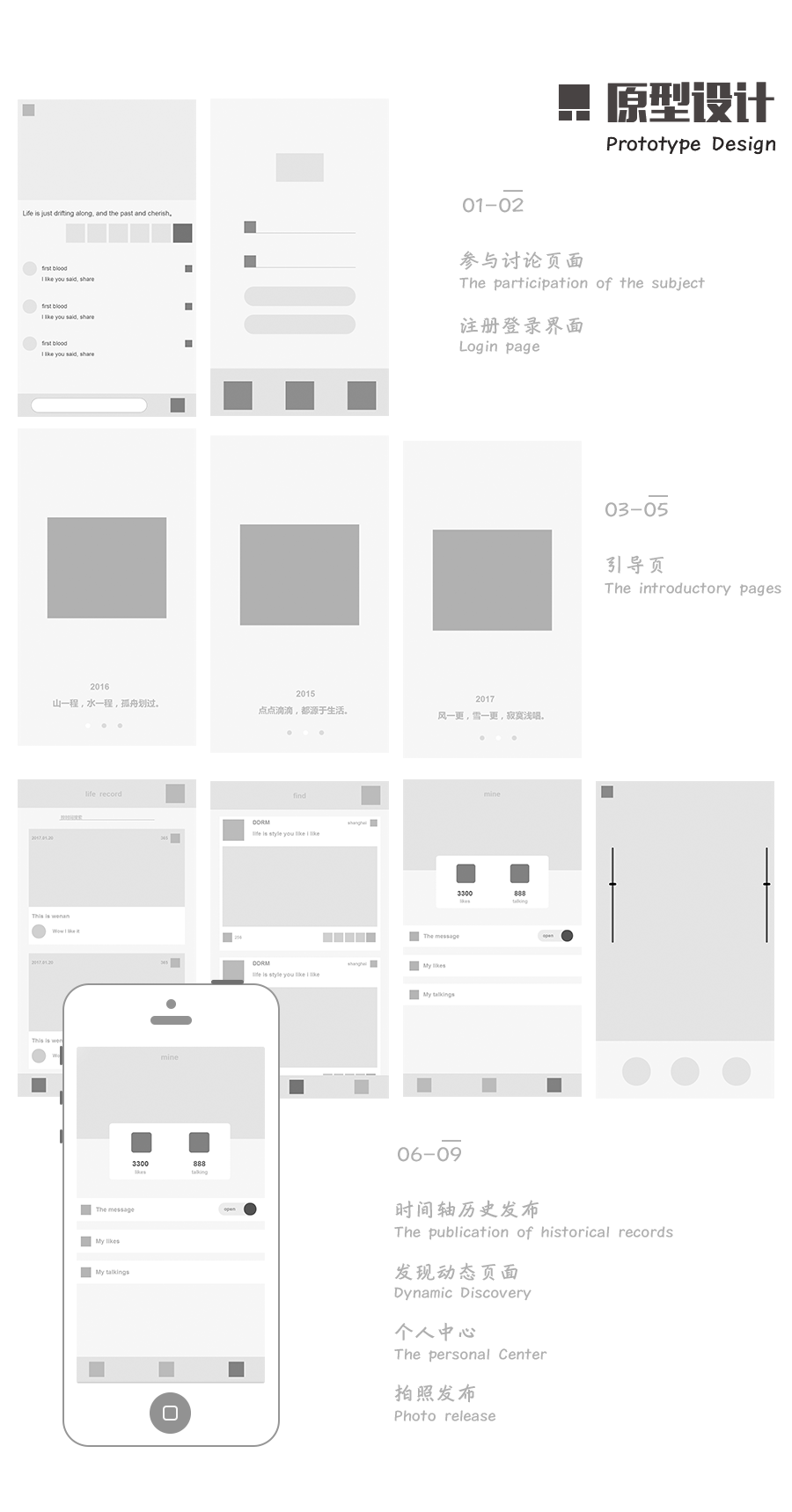 life record app design