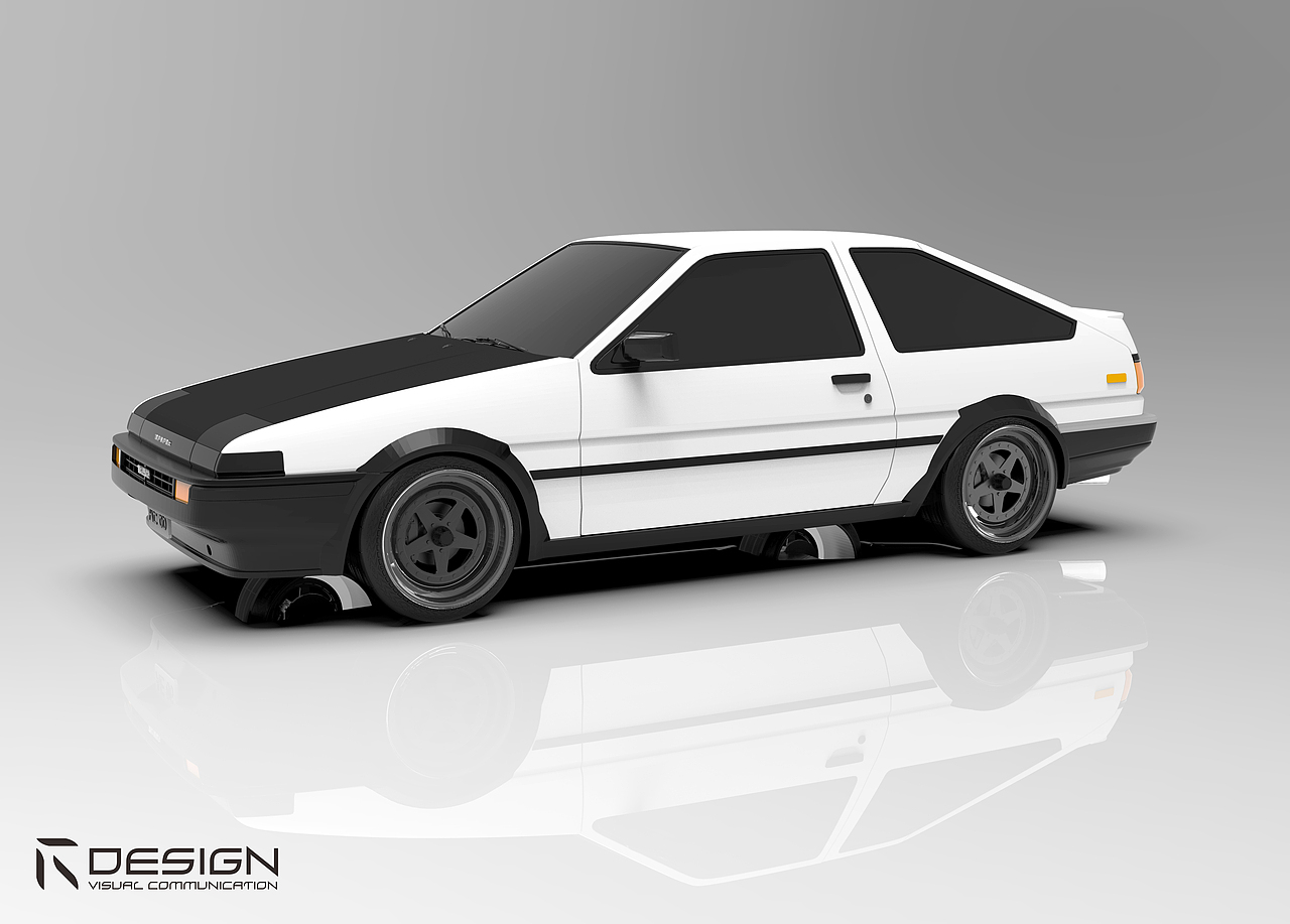 AE86的模型制作（图ZMTM2MDg4NTA0） - 其他三维 - 站酷设计师Roneday原创素材 - 站酷ZCOOL