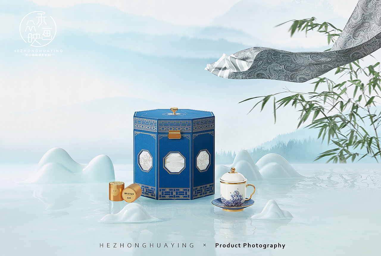 万事利丝绸 || 春茶-礼盒篇（图ZMjQ4ODY4NjY0） - 产品摄影 - 站酷设计师禾众画映原创素材 - 站酷ZCOOL