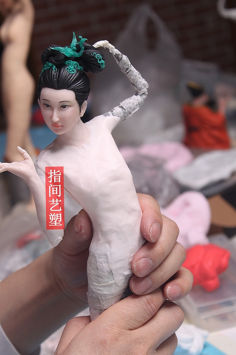 贺加贵面塑软陶(古典仕女)