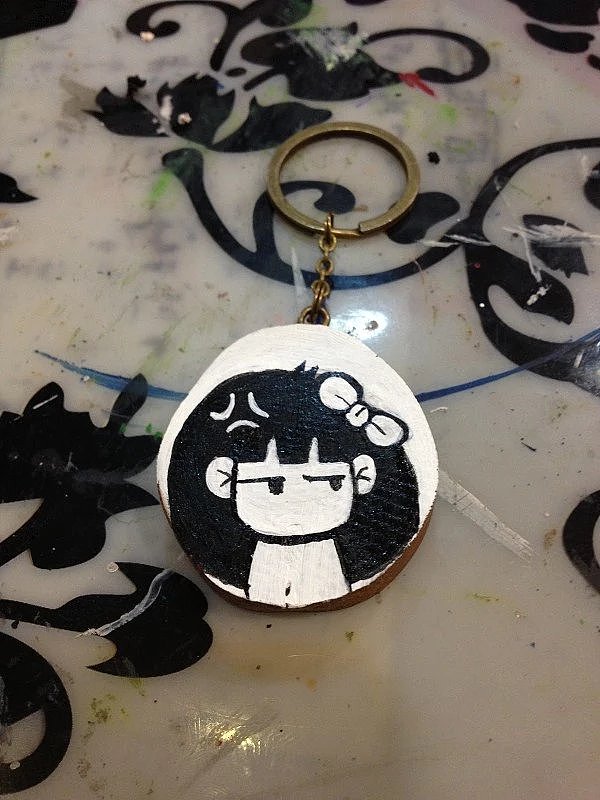 手绘钥匙牌（图ZNjMzNTE2ODQ=） - 工艺品设计 - 站酷设计师W_X_L_原创素材 - 站酷ZCOOL