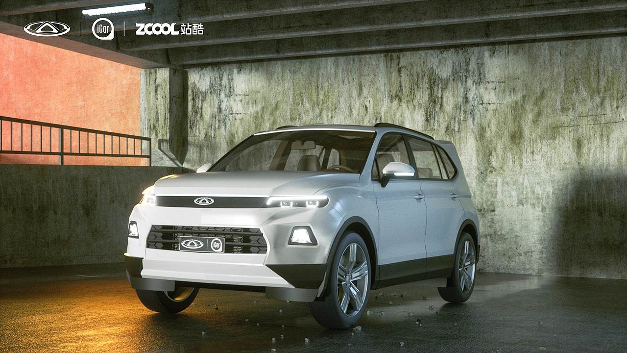 iCar-S56 奇瑞-首款纯电硬派S56新车外观设计