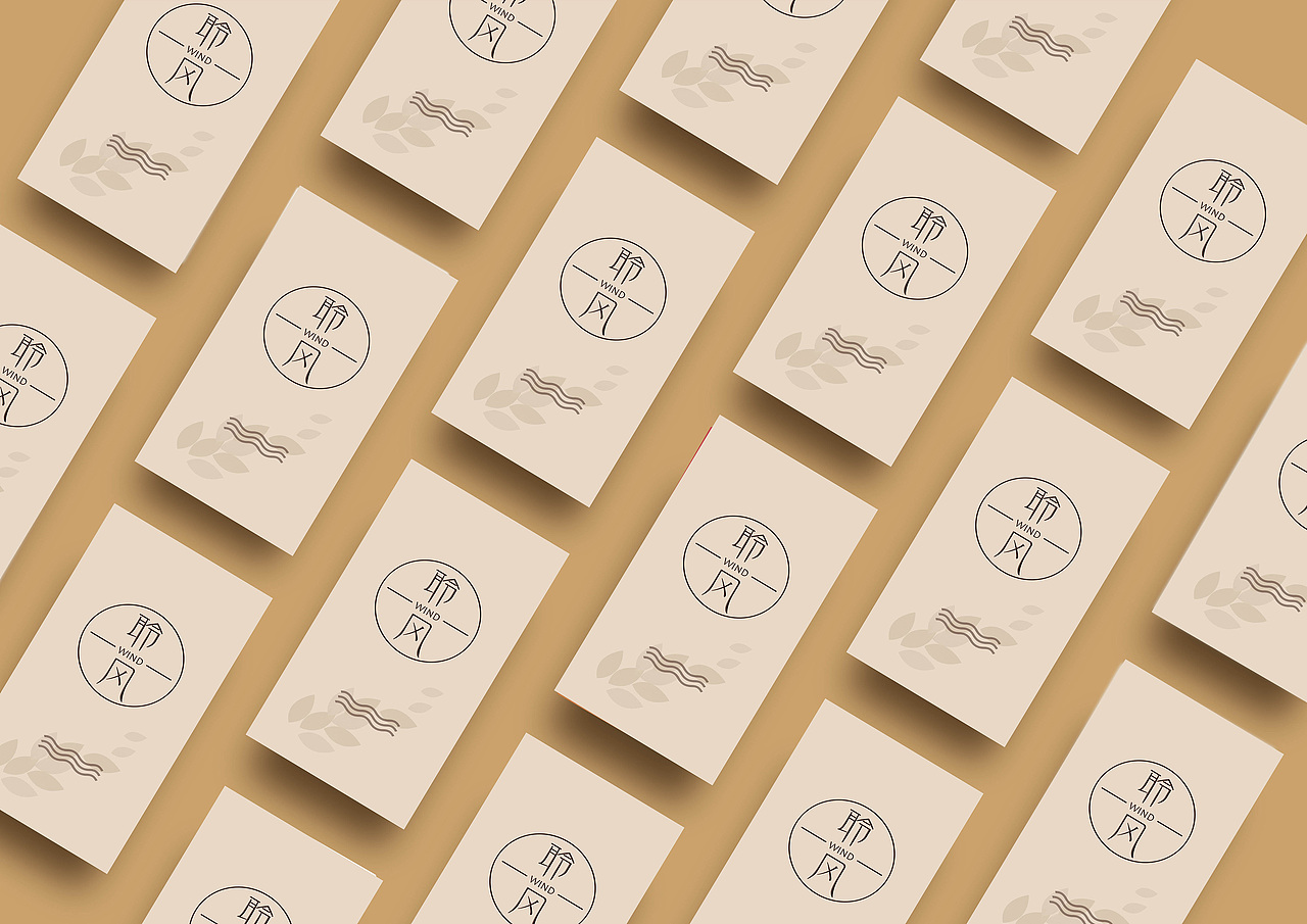 『聆风』品牌标志VIS设计（图ZNjMzMzA1NDQ=） - 品牌 - 站酷设计师2meng223原创素材 - 站酷ZCOOL