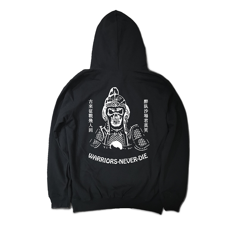 中国骷髅勇士印花设计