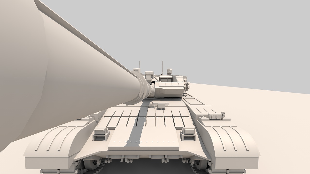 白模,中国99a主战坦克.