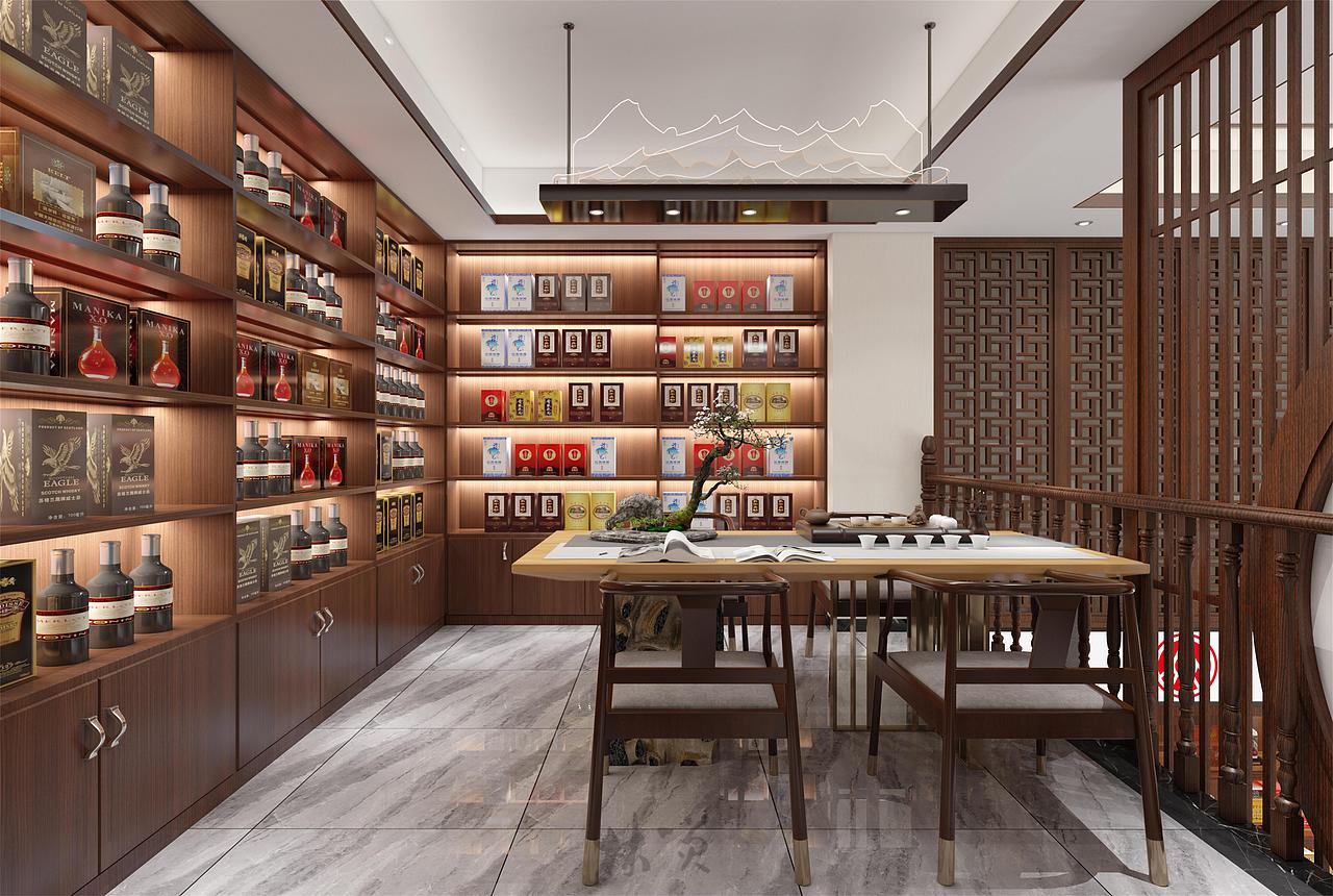 酒香四溢,极具东方韵味的酒展厅!