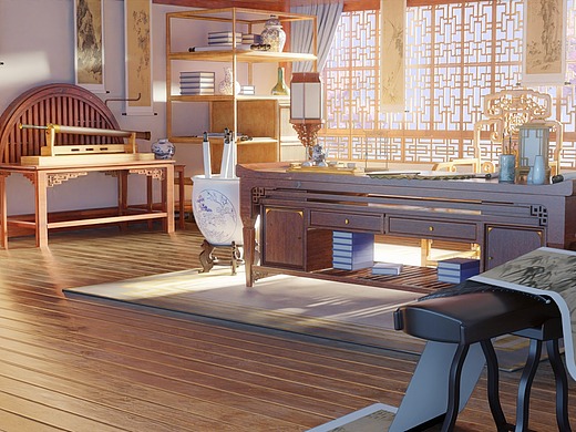 古风书房 vup房间设定