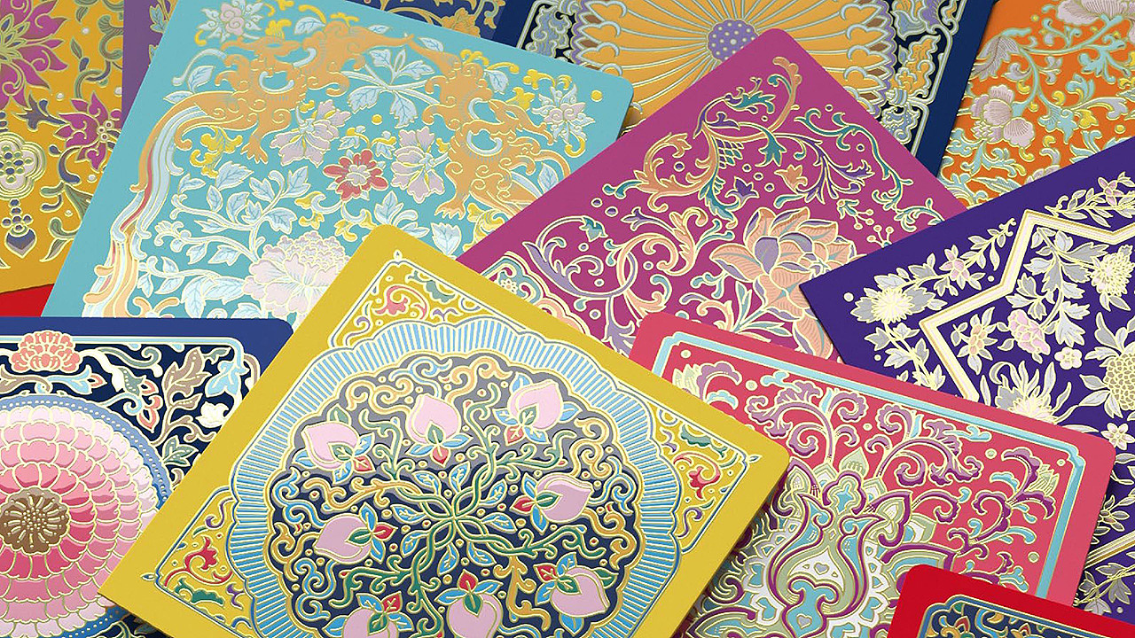 2019 年景泰蓝系列《新春大礼包-福禄寿喜财》（图ZMTQzMDQ1ODUy） - 包装 - 站酷设计师知汇文化一李纪原创素材 - 站酷ZCOOL